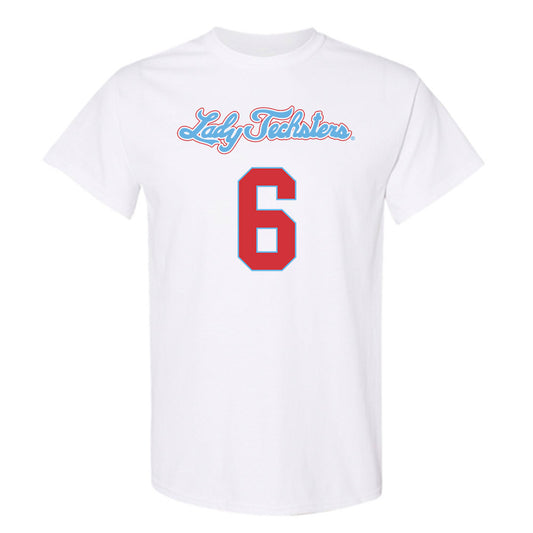 LA Tech - NCAA Men's Basketball : Keegan Rowell - Generic Shersey T-Shirt-0