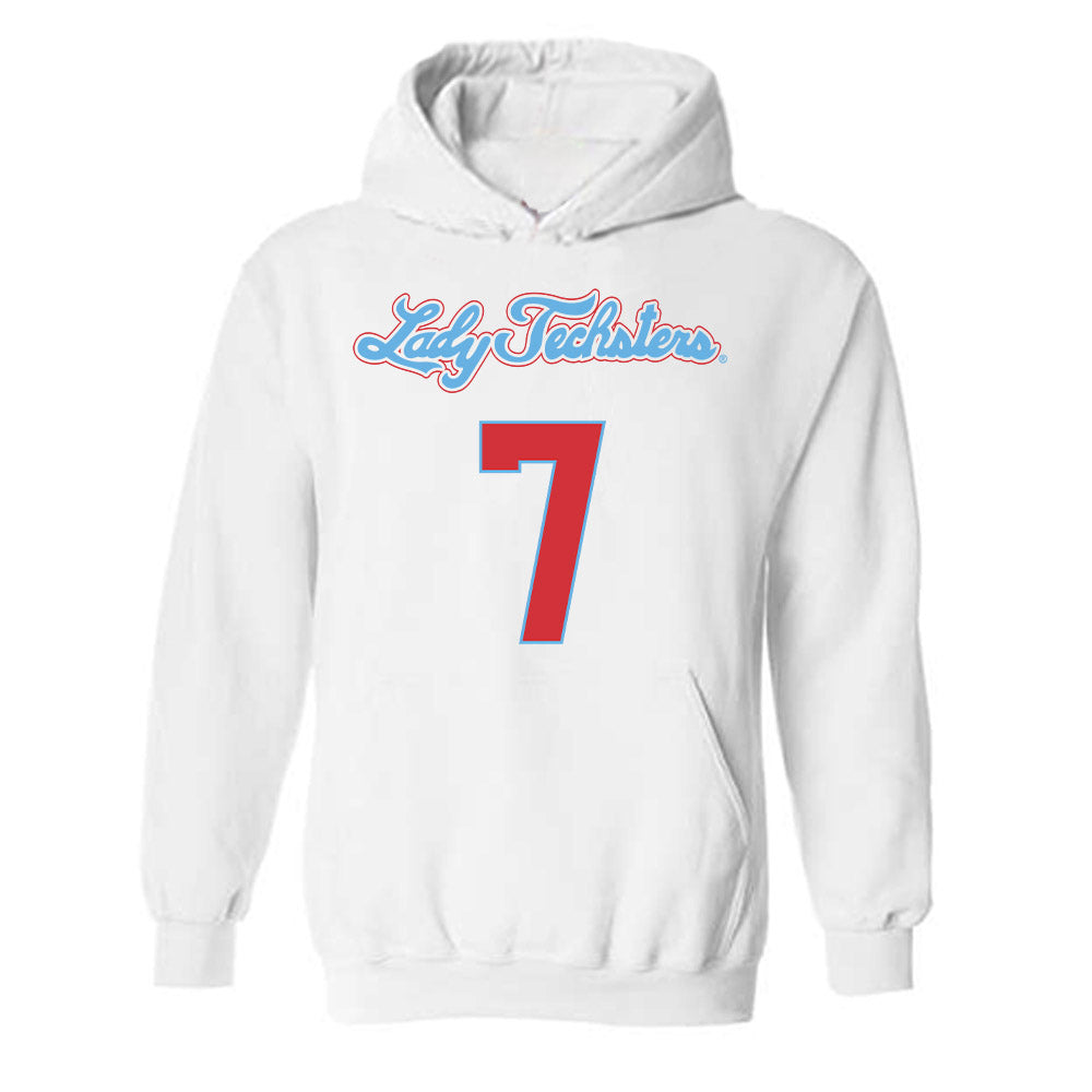 LA Tech - NCAA Men's Basketball : Sir issac Herron - Generic Shersey Hooded Sweatshirt-0