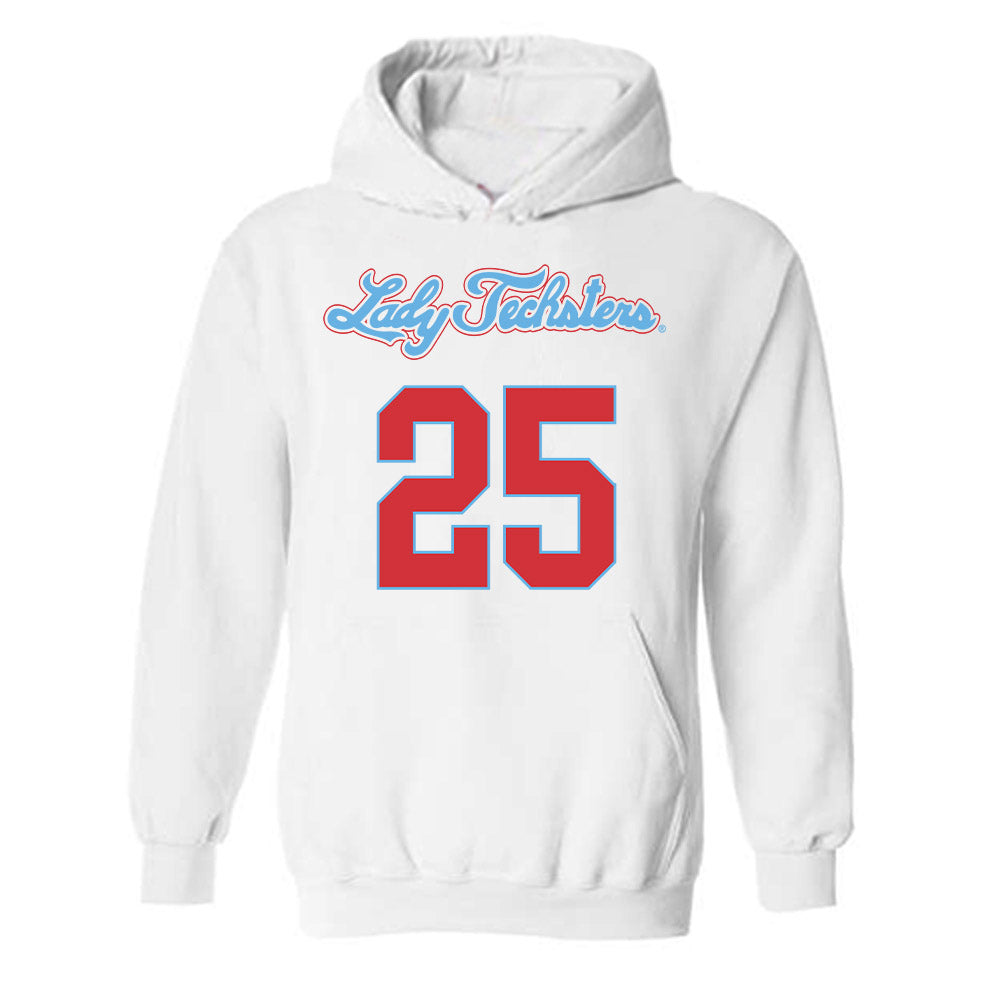 LA Tech - NCAA Women's Basketball : Averi Aaron - Generic Shersey Hooded Sweatshirt
