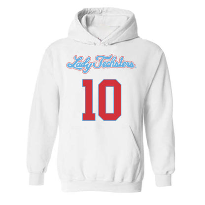 LA Tech - NCAA Women's Basketball : Jayden Terry - Generic Shersey Hooded Sweatshirt-0