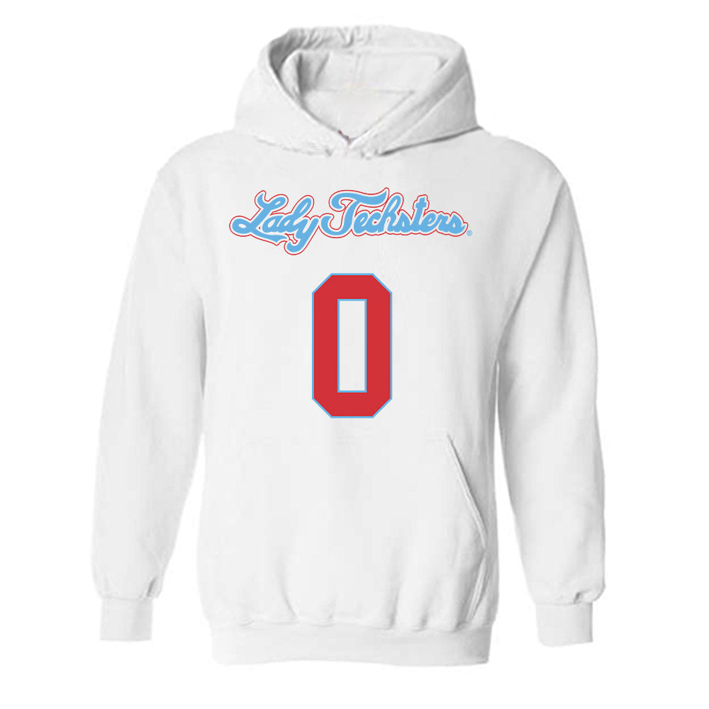 LA Tech - NCAA Men's Basketball : DJ Dudley - Generic Shersey Hooded Sweatshirt-0
