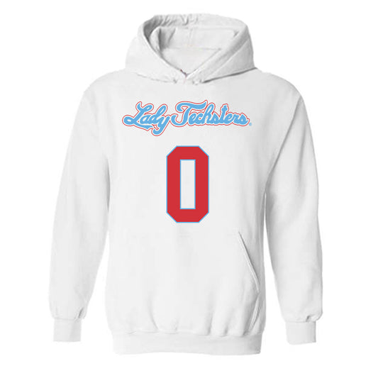 LA Tech - NCAA Men's Basketball : DJ Dudley - Generic Shersey Hooded Sweatshirt-0