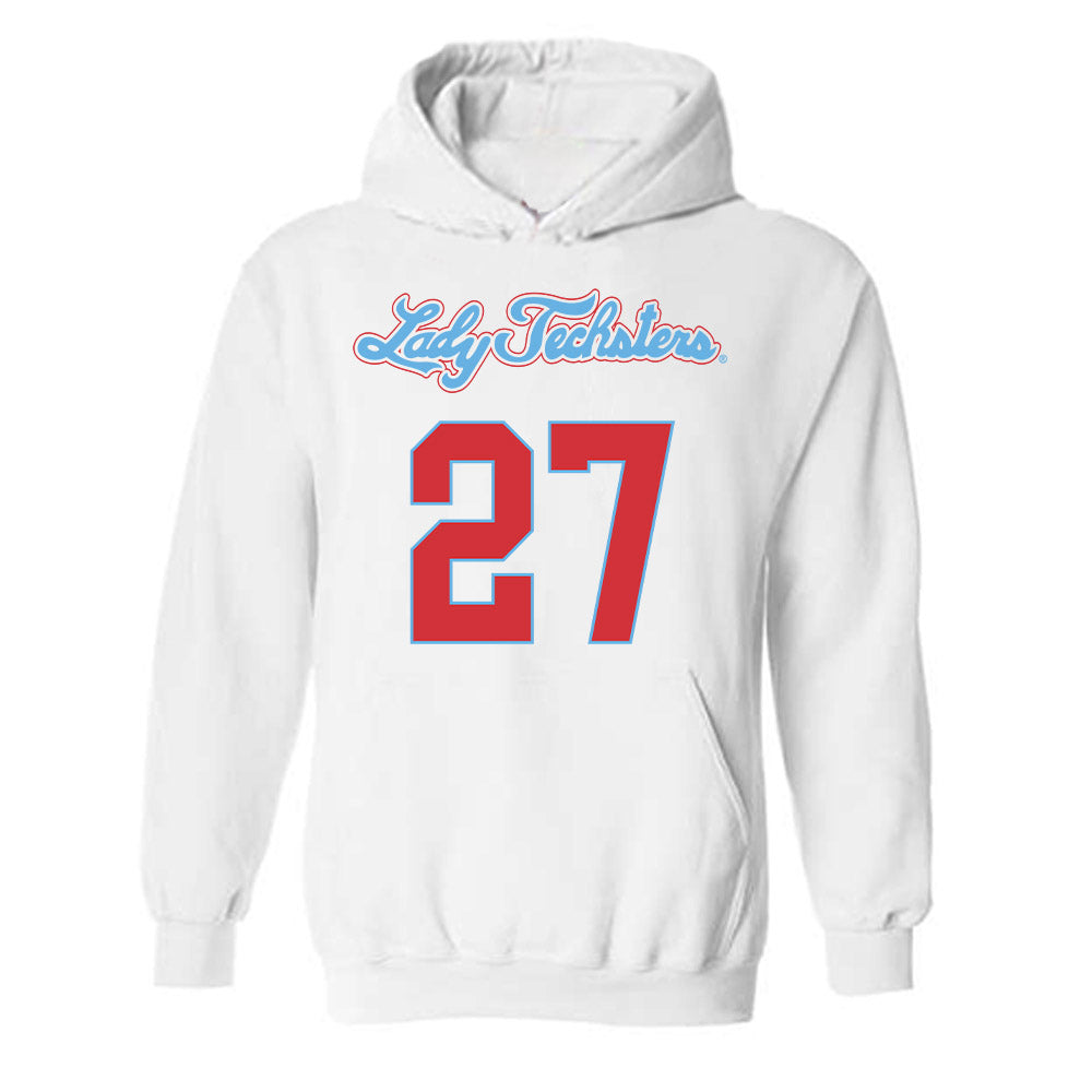 LA Tech - NCAA Men's Basketball : A'Meir Williams - Generic Shersey Hooded Sweatshirt-0