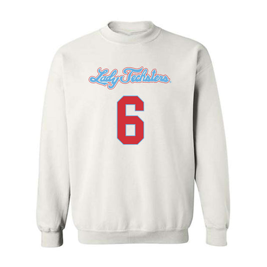 LA Tech - NCAA Men's Basketball : Keegan Rowell - Generic Shersey Crewneck Sweatshirt-0