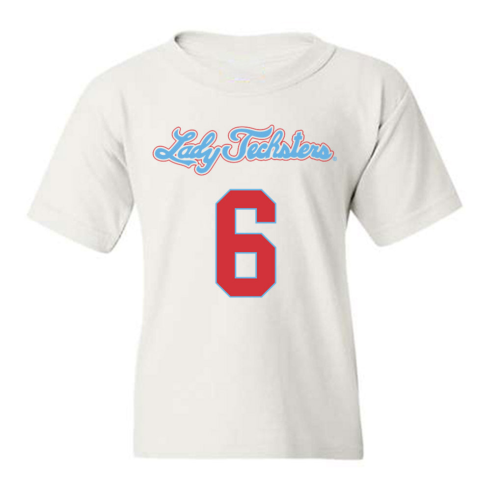LA Tech - NCAA Men's Basketball : Keegan Rowell - Generic Shersey Youth T-Shirt-0