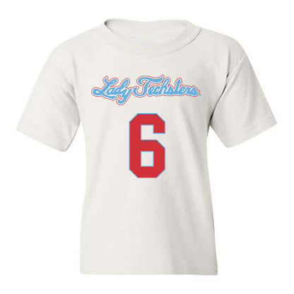 LA Tech - NCAA Men's Basketball : Keegan Rowell - Generic Shersey Youth T-Shirt-0