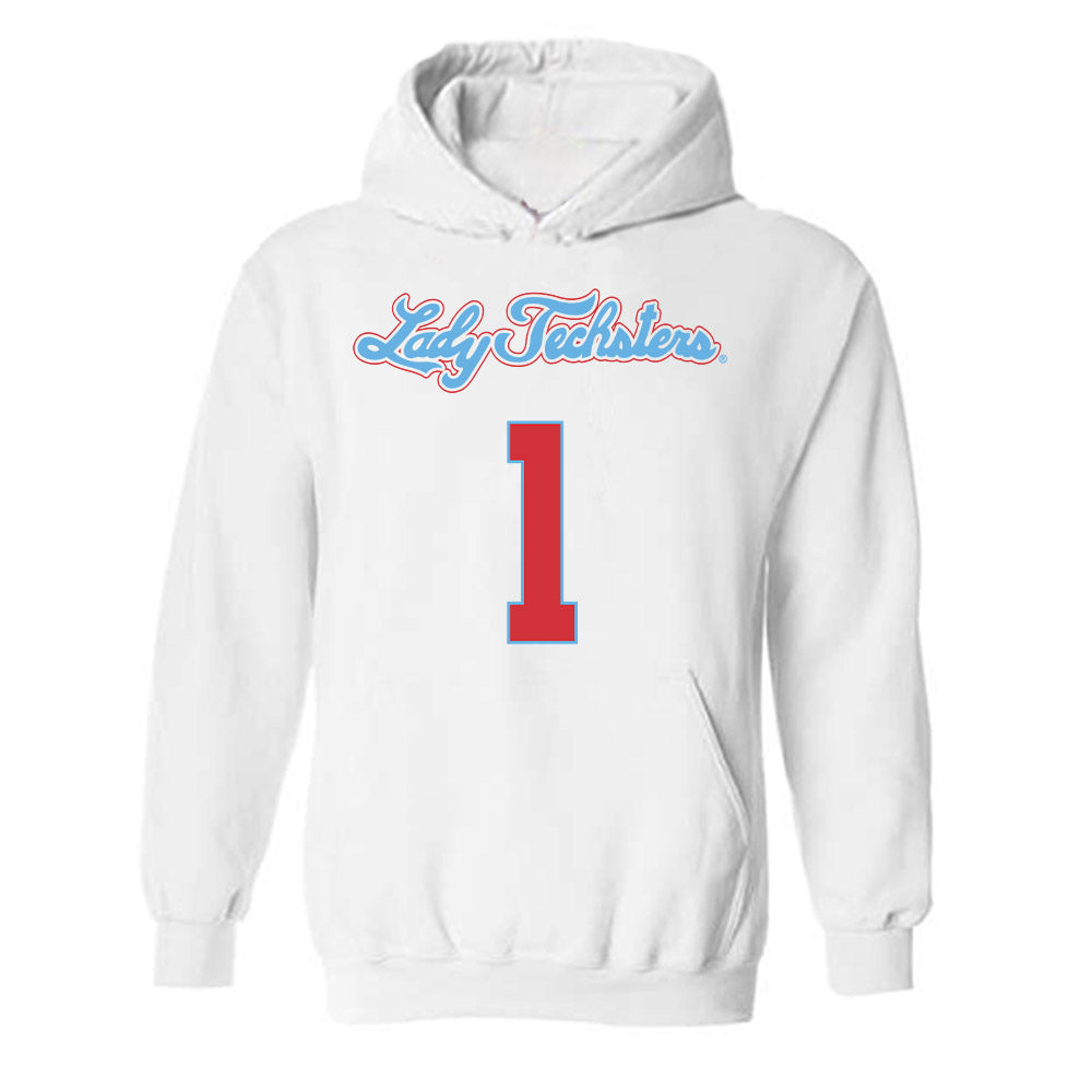 LA Tech - NCAA Women's Basketball : Alexia Weaver - Generic Shersey Hooded Sweatshirt-0