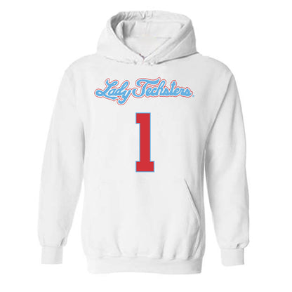LA Tech - NCAA Women's Basketball : Alexia Weaver - Generic Shersey Hooded Sweatshirt-0