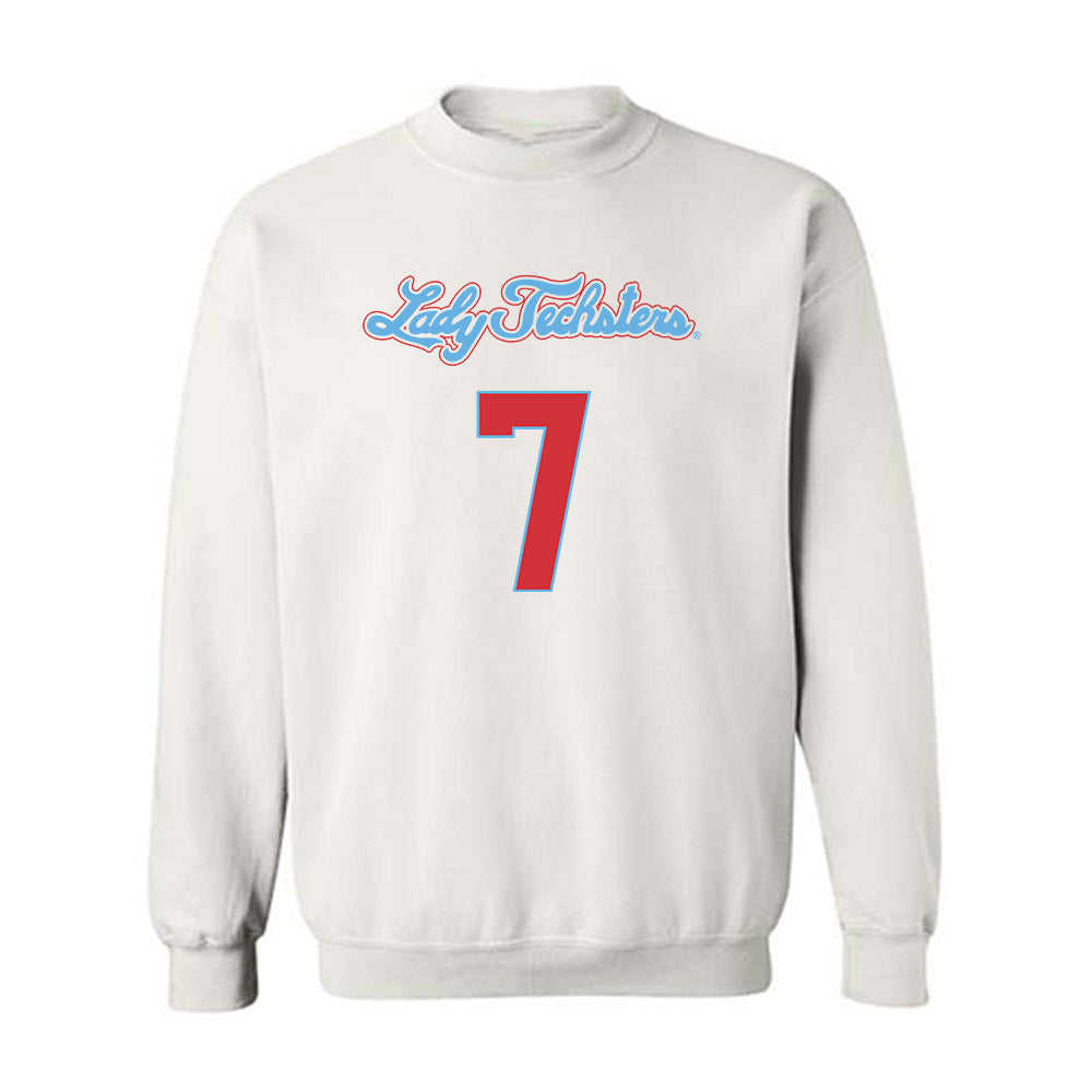 LA Tech - NCAA Men's Basketball : Sir issac Herron - Generic Shersey Crewneck Sweatshirt-0