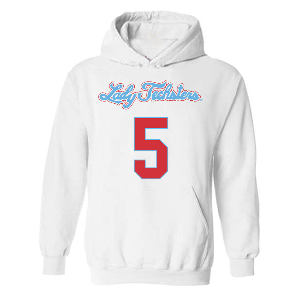 LA Tech - NCAA Men's Basketball : Avery Thomas II - Generic Shersey Hooded Sweatshirt-0