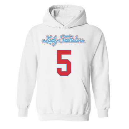 LA Tech - NCAA Men's Basketball : Avery Thomas II - Generic Shersey Hooded Sweatshirt-0