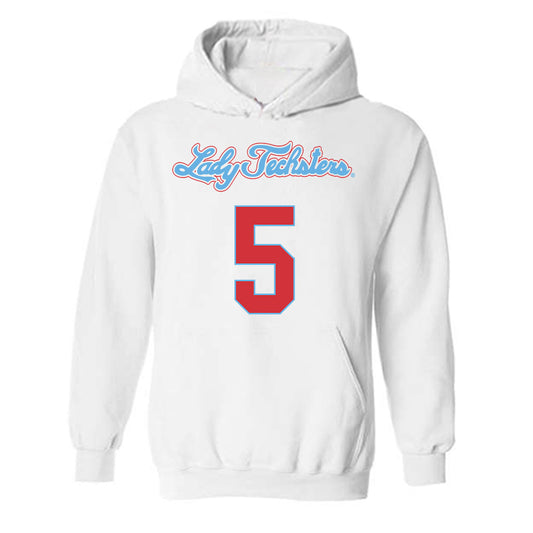 LA Tech - NCAA Men's Basketball : Avery Thomas II - Generic Shersey Hooded Sweatshirt-0