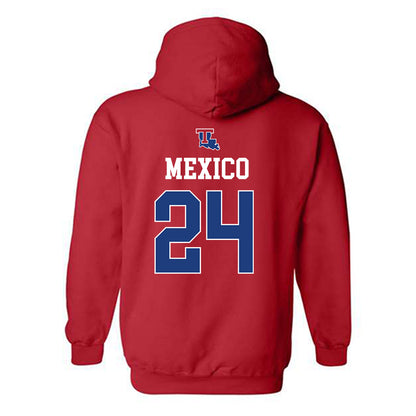 LA Tech - NCAA Baseball : Sebastian Mexico - Sports Shersey Hooded Sweatshirt-1