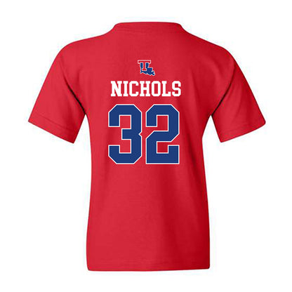 LA Tech - NCAA Baseball : Luke Nichols - Sports Shersey Youth T-Shirt-1