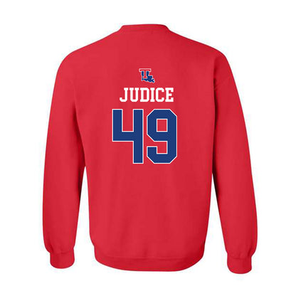 LA Tech - NCAA Baseball : Ethan Judice - Sports Shersey Crewneck Sweatshirt-1