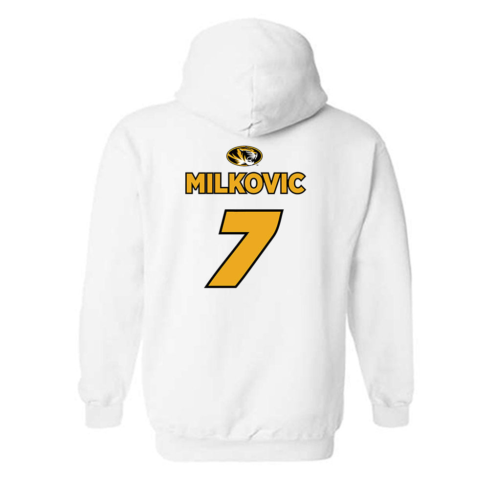 Missouri - NCAA Women's Basketball : Lucija Milkovic - Classic Shersey Hooded Sweatshirt-1