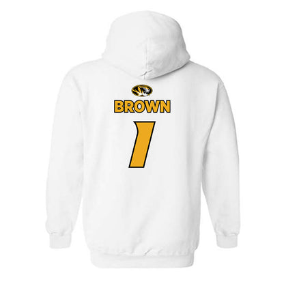 Missouri - NCAA Women's Basketball : DeMyla Brown - Classic Shersey Hooded Sweatshirt-1