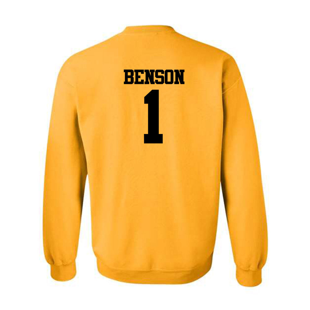Missouri - NCAA Baseball : Cameron Benson - Generic Shersey Crewneck Sweatshirt-1