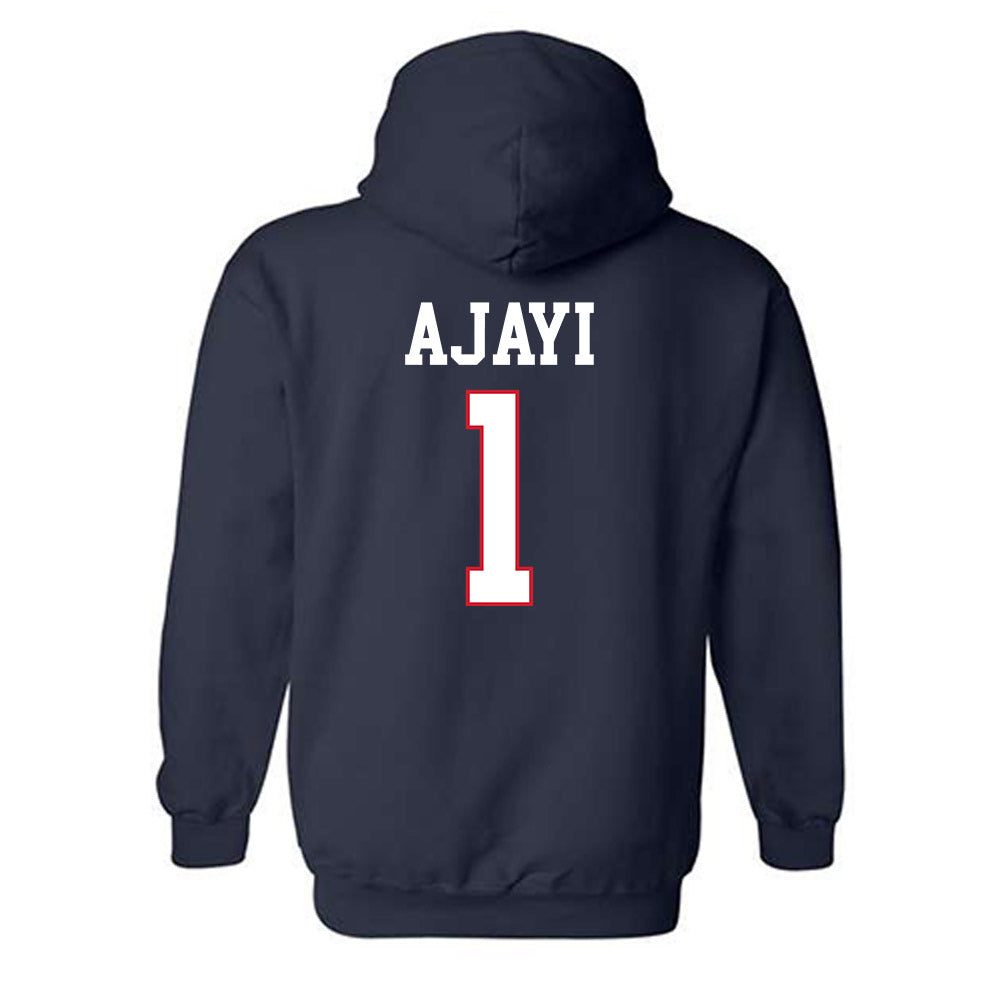 Gonzaga - NCAA Men's Basketball : Michael Ajayi - Classic Shersey Hooded Sweatshirt-1