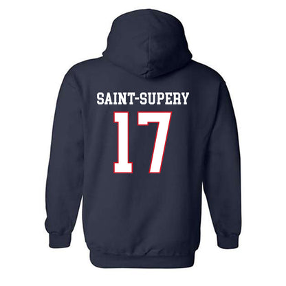 Gonzaga - NCAA Men's Basketball : Mario Saint-Supery - Classic Shersey Hooded Sweatshirt-1