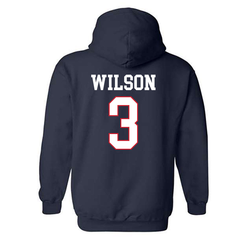 Gonzaga - NCAA Women's Basketball : Julia Wilson - Classic Shersey Hooded Sweatshirt-1