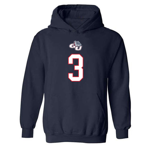 Gonzaga - NCAA Men's Basketball : Braeden Smith - Classic Shersey Hooded Sweatshirt