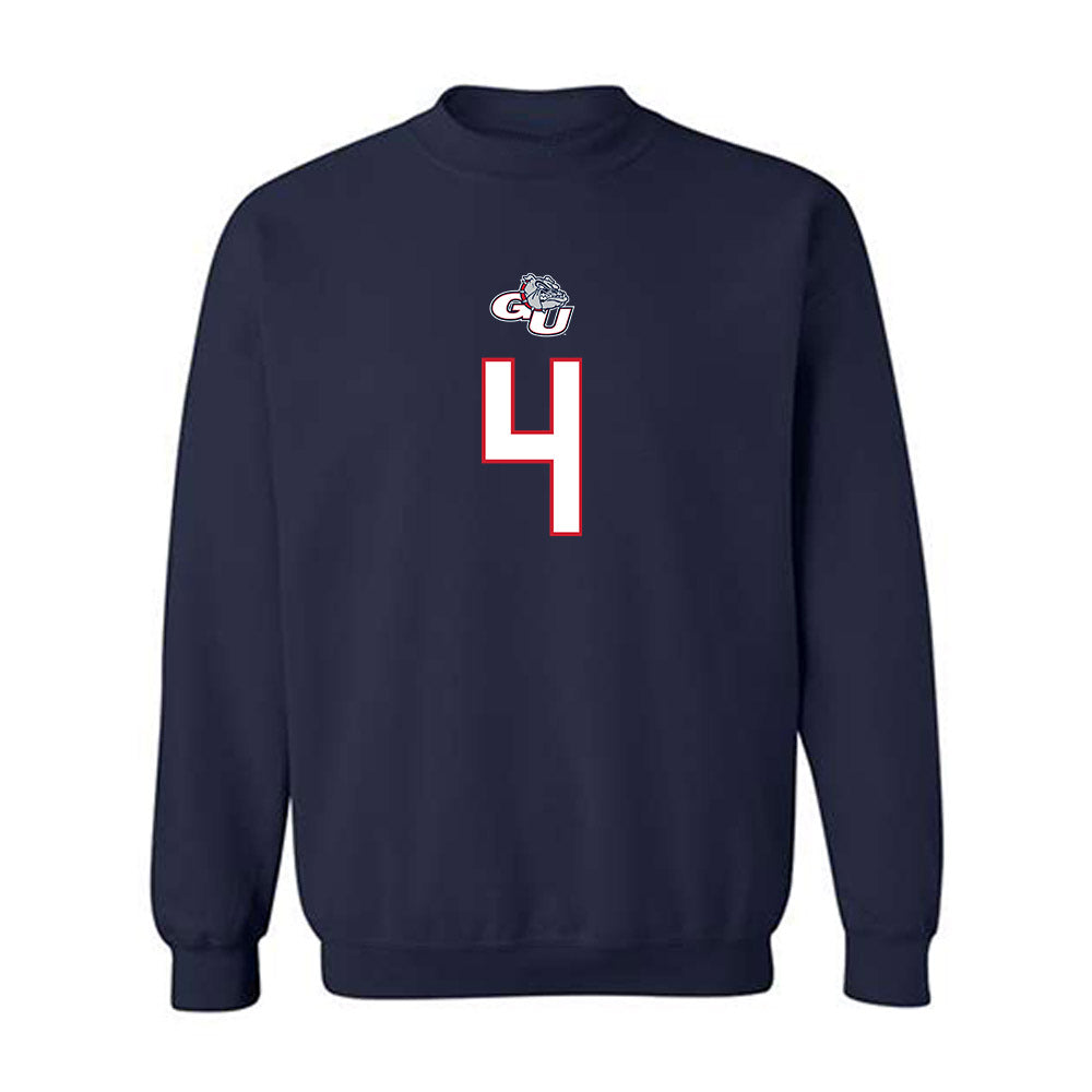 Gonzaga - NCAA Men's Basketball : Davis Fogle - Classic Shersey Crewneck Sweatshirt-0