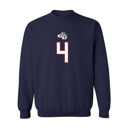 Gonzaga - NCAA Men's Basketball : Davis Fogle - Classic Shersey Crewneck Sweatshirt-0