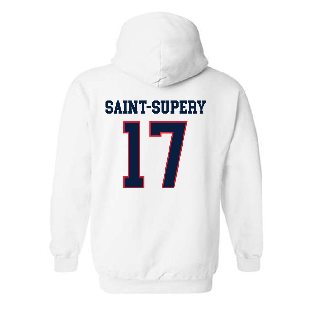 Gonzaga - NCAA Men's Basketball : Mario Saint-Supery - Classic Shersey Hooded Sweatshirt-1