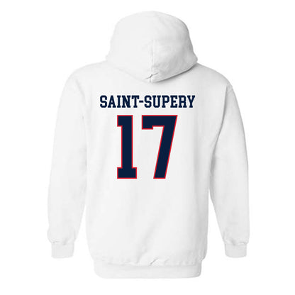 Gonzaga - NCAA Men's Basketball : Mario Saint-Supery - Classic Shersey Hooded Sweatshirt-1