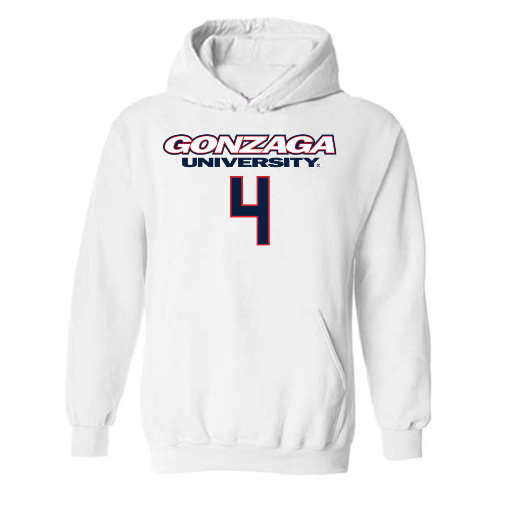 Gonzaga - NCAA Men's Basketball : Davis Fogle - Classic Shersey Hooded Sweatshirt-0