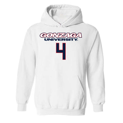 Gonzaga - NCAA Men's Basketball : Davis Fogle - Classic Shersey Hooded Sweatshirt-0