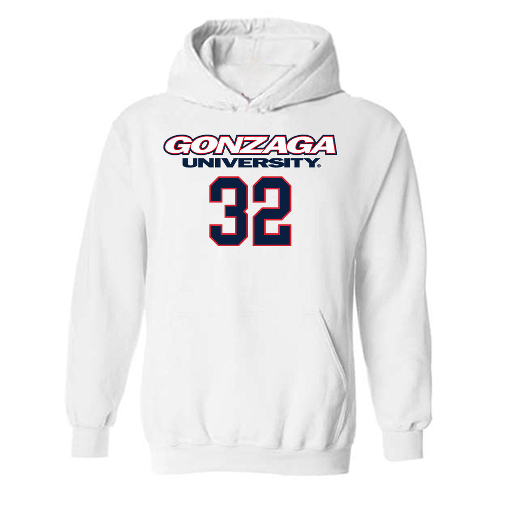 Gonzaga - NCAA Men's Basketball : Parker Jefferson - Classic Shersey Hooded Sweatshirt-0