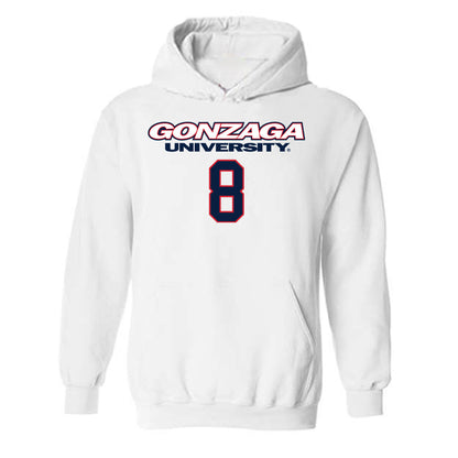 Gonzaga - NCAA Men's Basketball : Jalen Warley - Classic Shersey Hooded Sweatshirt-0
