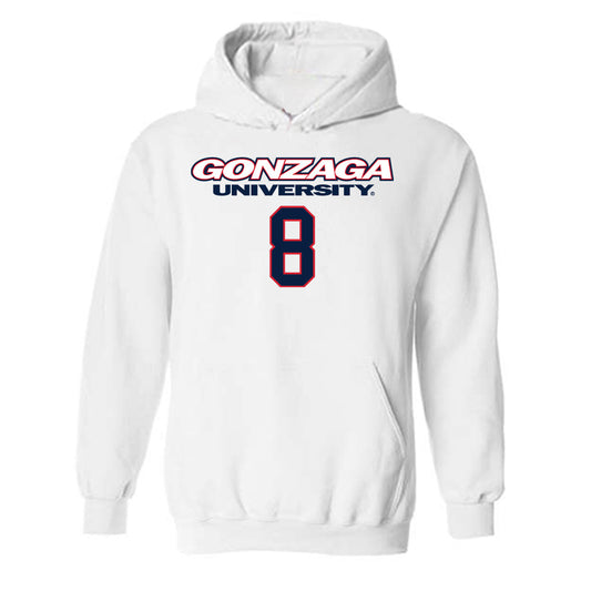 Gonzaga - NCAA Men's Basketball : Jalen Warley - Classic Shersey Hooded Sweatshirt-0