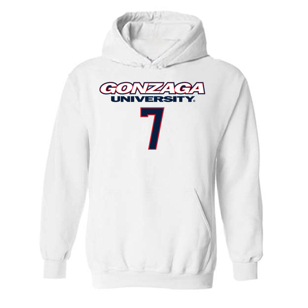 Gonzaga - NCAA Men's Basketball : Tyon Grant-Foster - Classic Shersey Hooded Sweatshirt-0