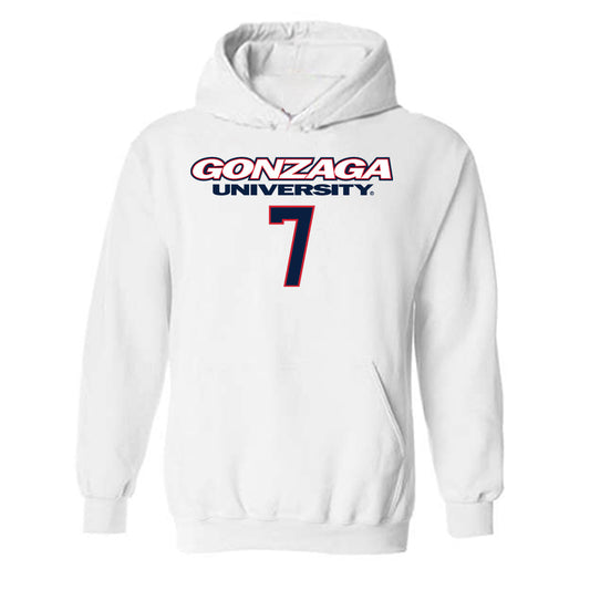 Gonzaga - NCAA Men's Basketball : Tyon Grant-Foster - Classic Shersey Hooded Sweatshirt-0