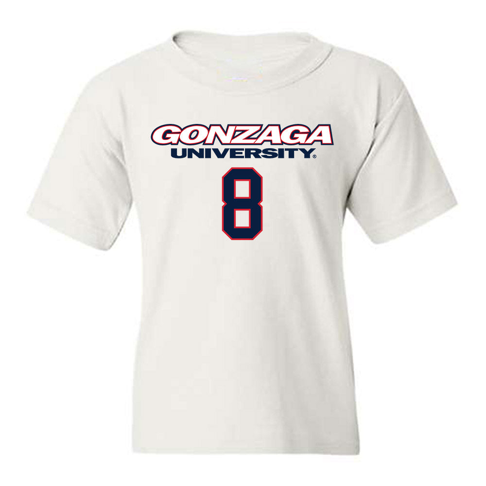 Gonzaga - NCAA Men's Basketball : Jalen Warley - Classic Shersey Youth T-Shirt-0