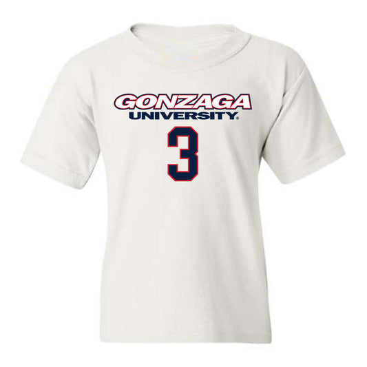 Gonzaga - NCAA Men's Basketball : Braeden Smith - Classic Shersey Youth T-Shirt