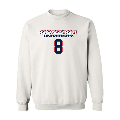 Gonzaga - NCAA Men's Basketball : Jalen Warley - Classic Shersey Crewneck Sweatshirt-0