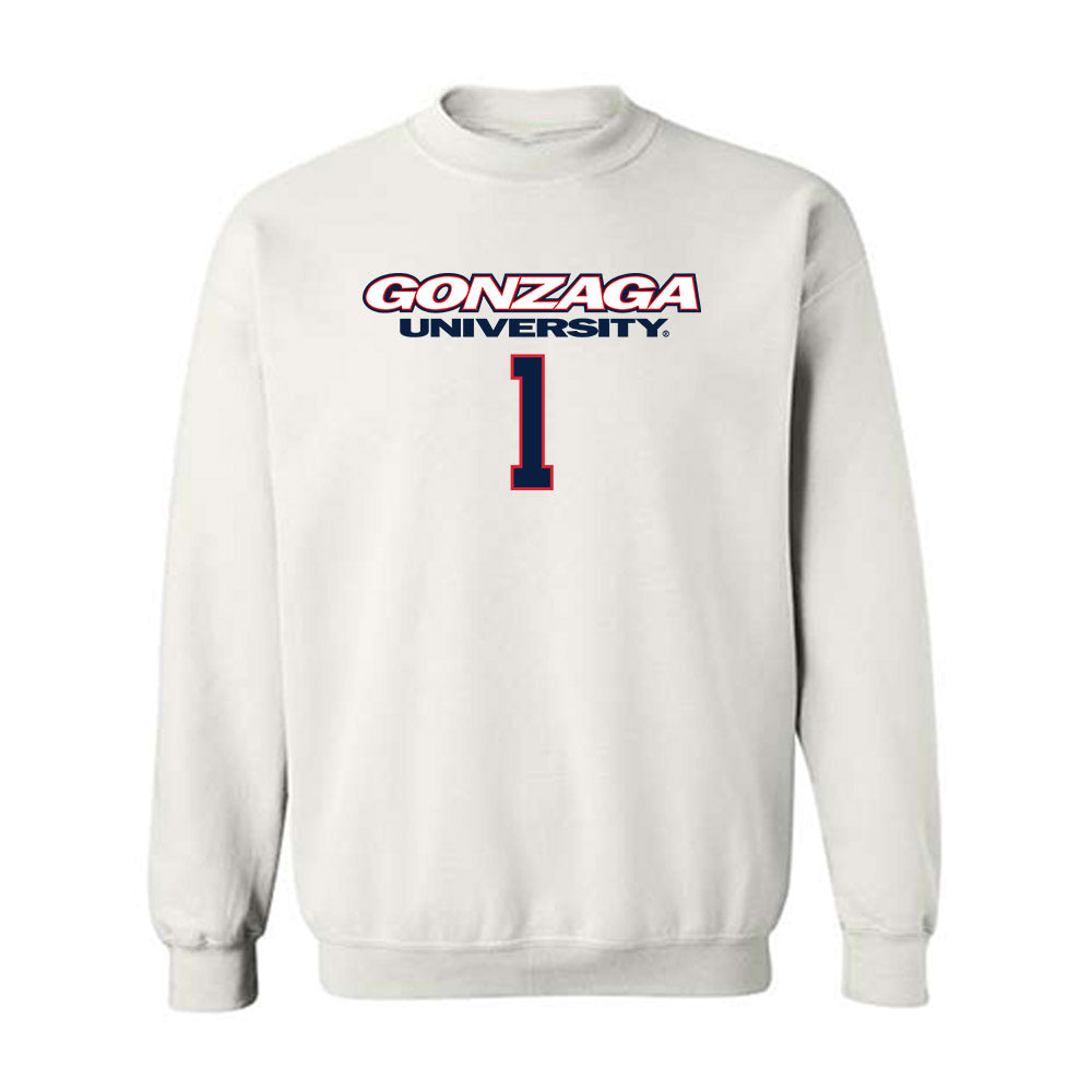 Gonzaga - NCAA Men's Basketball : Michael Ajayi - Classic Shersey Crewneck Sweatshirt-0