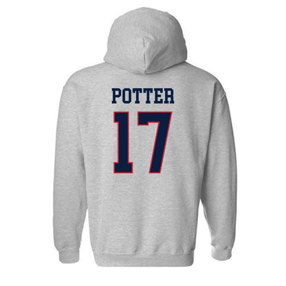 Gonzaga - NCAA Men's Soccer : Chase Potter - Classic Shersey Hooded Sweatshirt-1