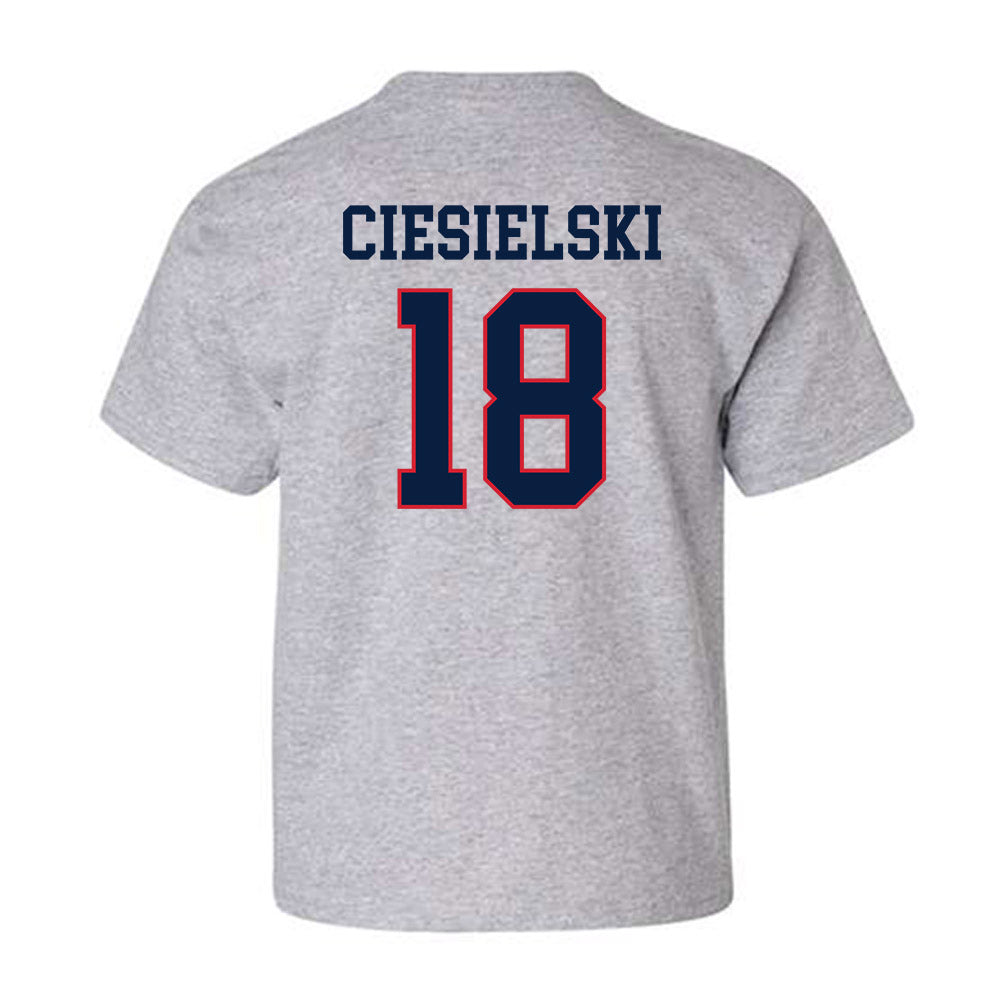 Gonzaga - NCAA Baseball : Cooper Ciesielski - Classic Shersey Youth T-Shirt-1