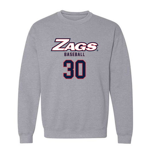 Gonzaga - NCAA Baseball : Andrew Cisneros - Classic Shersey Crewneck Sweatshirt-0