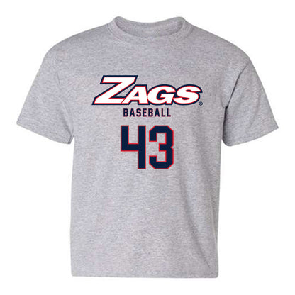 Gonzaga - NCAA Baseball : Bode Poler - Classic Shersey Youth T-Shirt-0