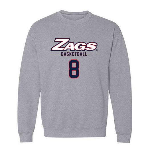 Gonzaga - NCAA Men's Basketball : Jalen Warley - Classic Shersey Crewneck Sweatshirt-0