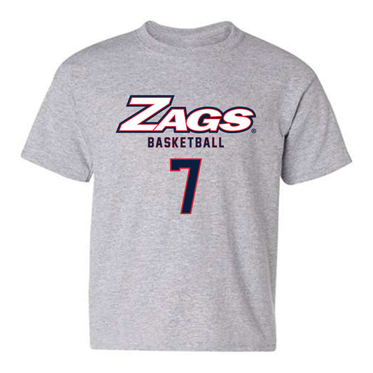 Gonzaga - NCAA Men's Basketball : Tyon Grant-Foster - Classic Shersey Youth T-Shirt-0