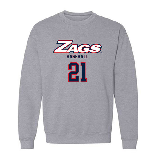 Gonzaga - NCAA Baseball : Justin Feld - Classic Shersey Crewneck Sweatshirt