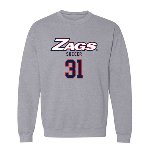 Gonzaga - NCAA Men's Soccer : Caden Thompson - Classic Shersey Crewneck Sweatshirt-0