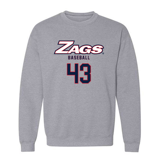 Gonzaga - NCAA Baseball : Bode Poler - Classic Shersey Crewneck Sweatshirt-0